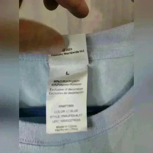 Peanuts Snoppi tee shirt light blue size large - Picture 4 of 5